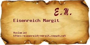 Eisenreich Margit névjegykártya